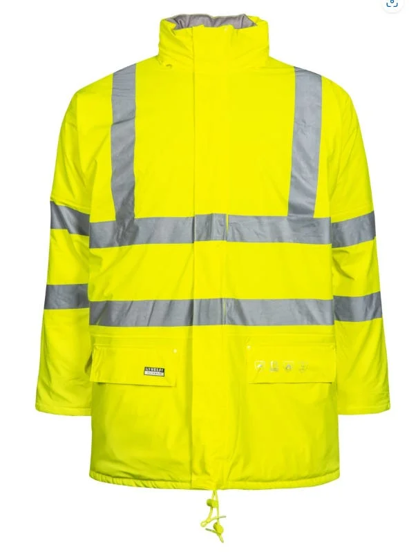 LYNGSOE RAINWEAR REGNPARKAS MED HETTE ANTIFLAME PU HI-VIS GUL v:6585744 LYNGSOE RAINWEAR REGNPARKAS MED HETTE ANTIFLAME PU HI-VIS GUL v:6585744