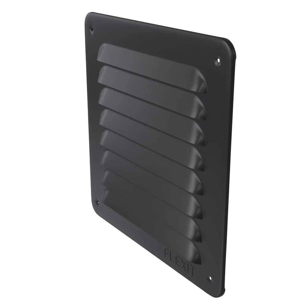 Sjalusirist flat stål sort 155×155 mm v:2580758 Sjalusirist flat stål sort 155×155 mm v:2580758