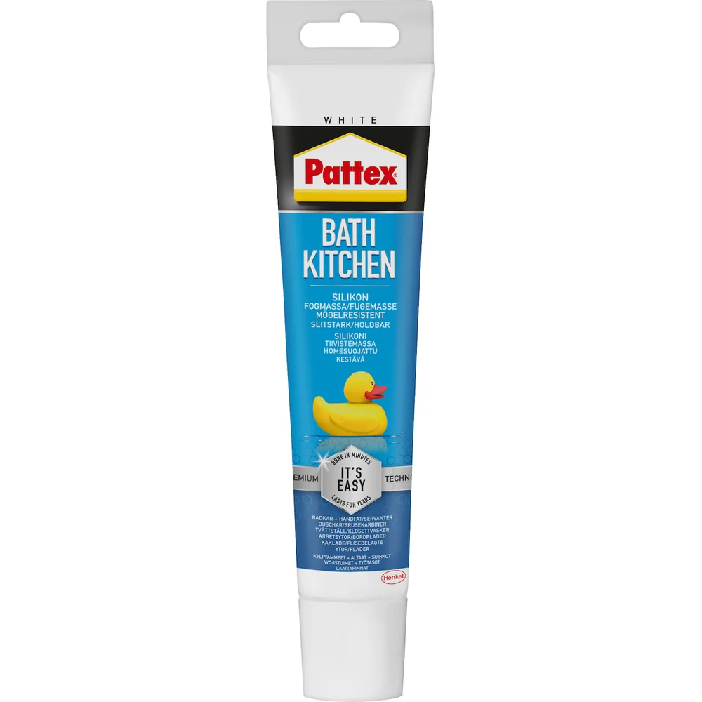 PATTEX SILIKONFUGE BAD & KJØKKEN HVIT 50ML v:7608009