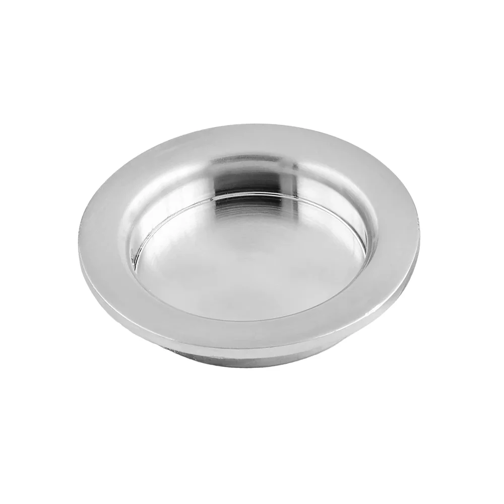 Habo Skyvedørshåndtak 292 Børstet Krom, Ø40 mm, 2 stk v:3487871