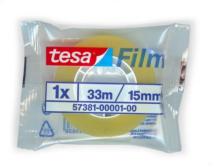 Tesa Teip standard gjennomsiktig, 15 mm, 33 m v:6575298 Tesa Teip standard gjennomsiktig, 15 mm, 33 m v:6575298