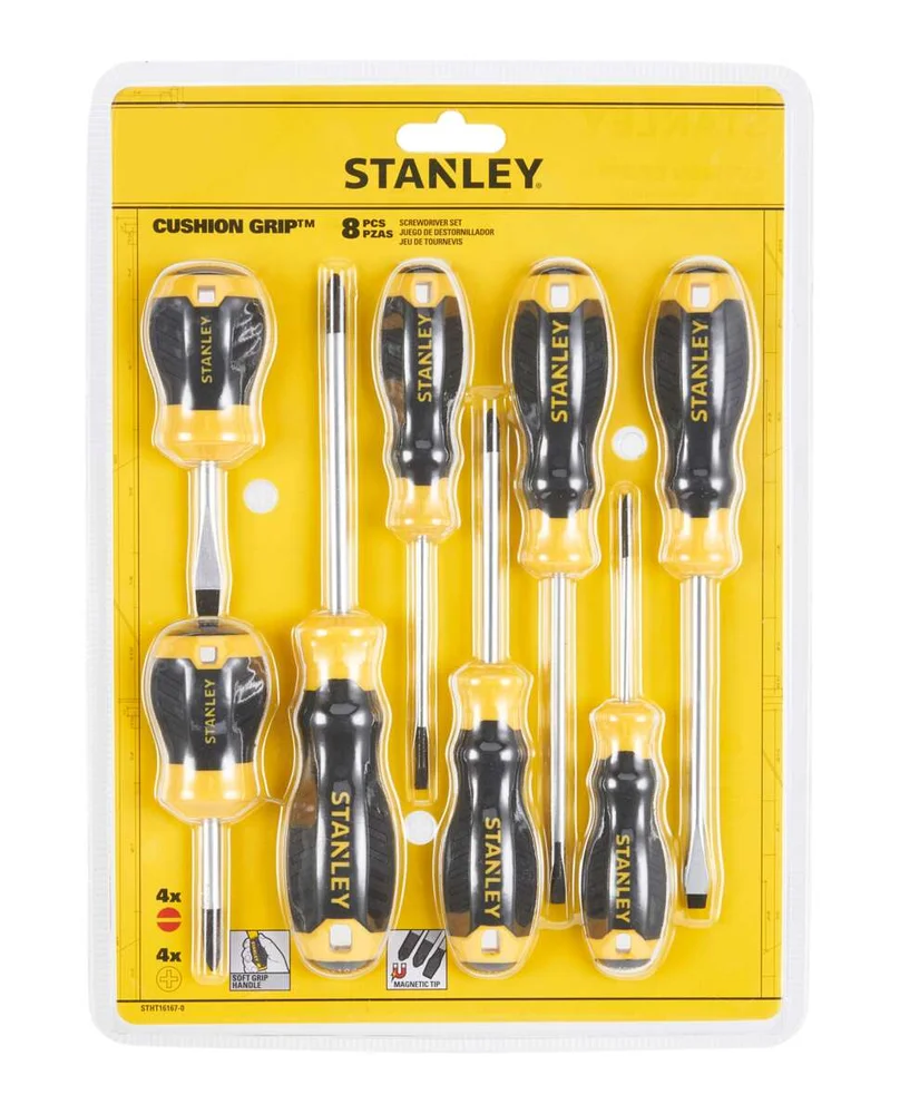 Stanley STHT16167-0 skrutrekker sett 8 deler v:7580920 Stanley STHT16167-0 skrutrekker sett 8 deler v:7580920