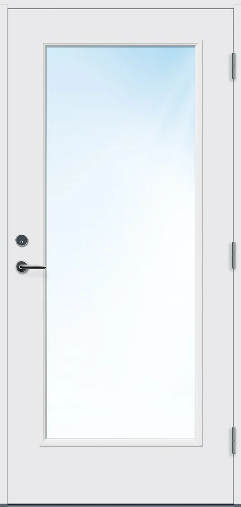 Ytterdør 100×210 Lier hvit høyre v:1862231