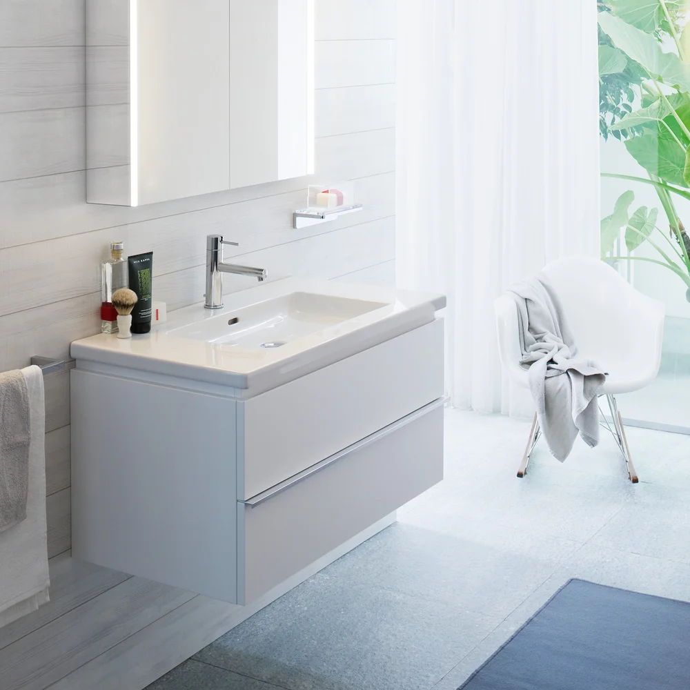 LAUFEN LIVING SQUARE SERVANT 90X48 CM GLATT UNDERSIDE HVIT v:3451422 LAUFEN LIVING SQUARE SERVANT 90X48 CM GLATT UNDERSIDE HVIT v:3451422