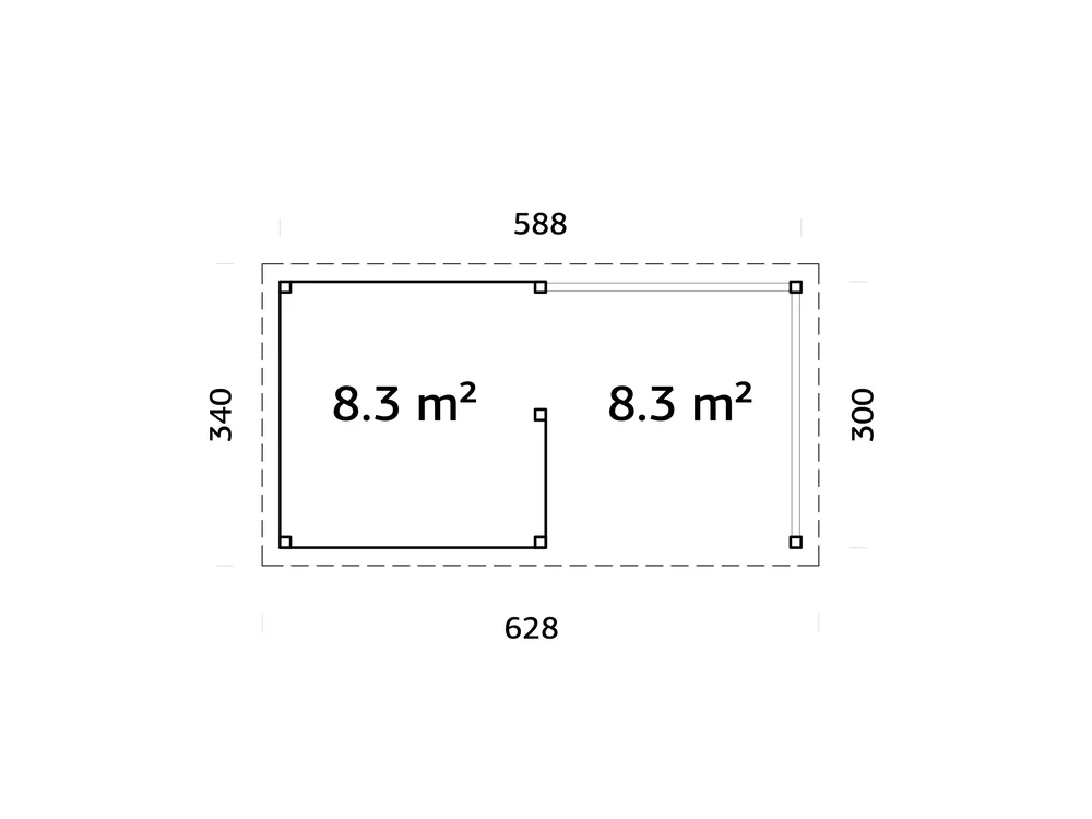 Paviljong Lenna 310 16,6 m2 v:4751624 Paviljong Lenna 310 16,6 m2 v:4751624