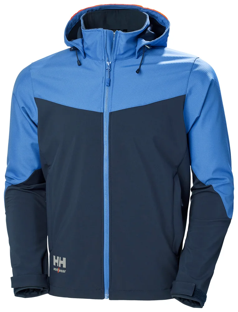 SOFTSHELLJAKKE 74290 595 BLÅ 2XL v:1806154