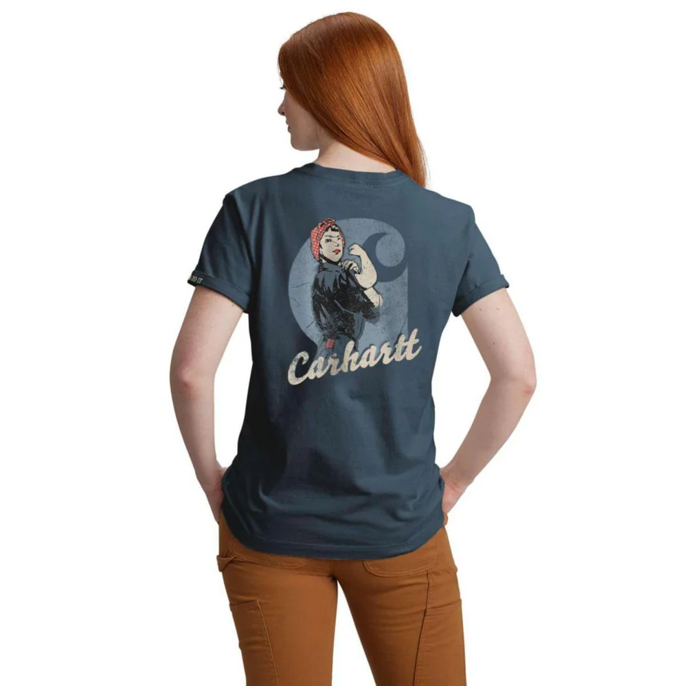 Carhartt T-skjorte Rosie, dame, gråblå v:7863295