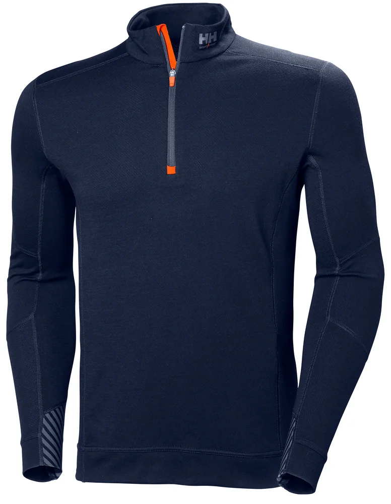 UNDERTRØYE 1/2ZIP 75107 590 BLÅ XL v:2477152