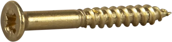 Treskrue inv sh 3,15x25messing -12 senkhode for bruk innendørs v:6266892