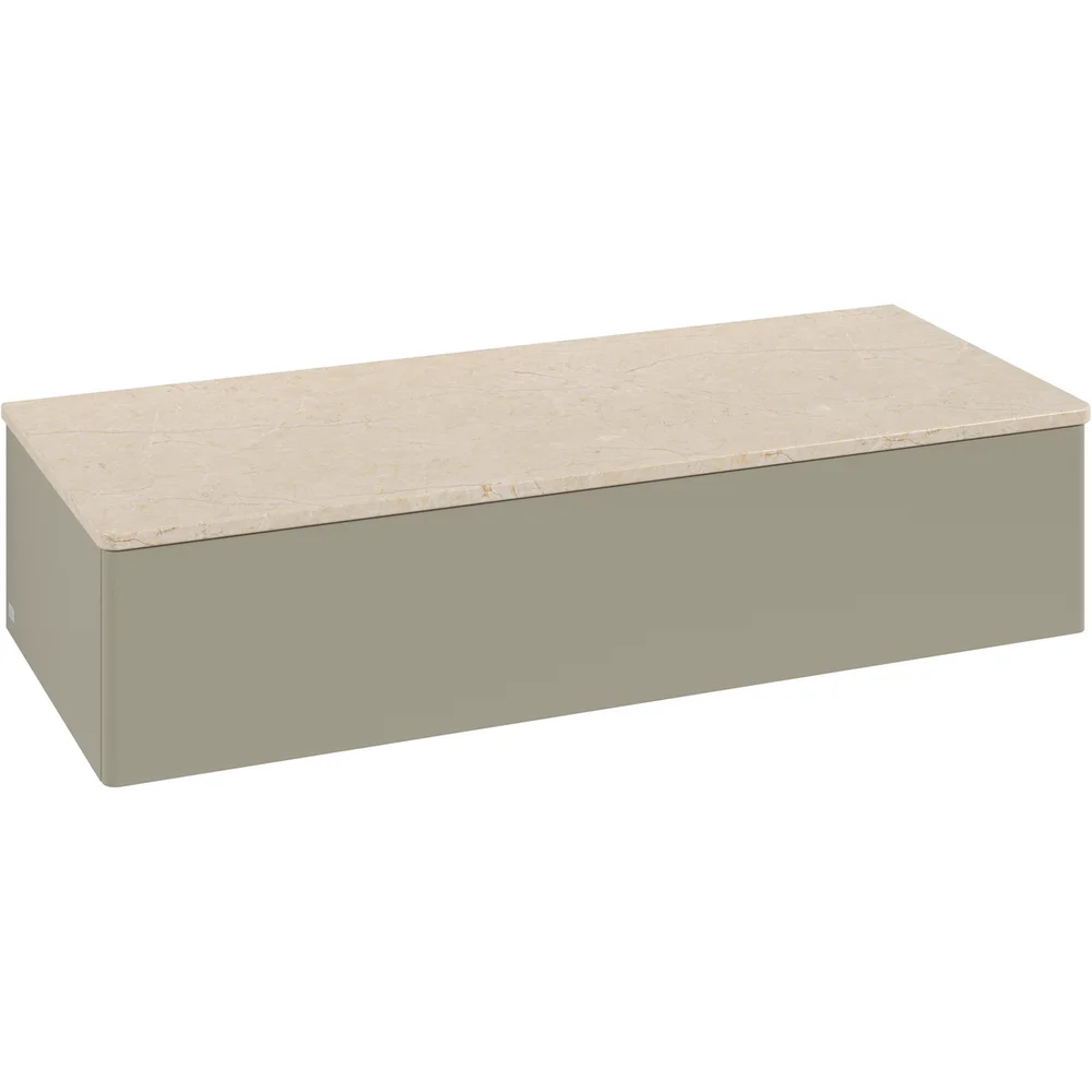 V&B ANTAO SIDESKAP 1 SKUFF GLATT 1200X268X500 STENGRÅ/CRÉME v:7292353