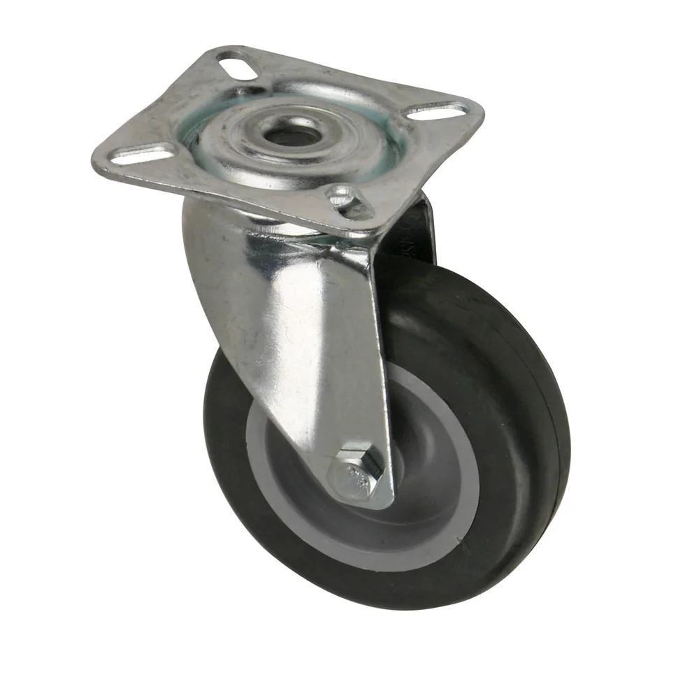 Transporthjul ø 75 mm m/plate elforsinket bæreevne 60 kg v:8738305 Transporthjul ø 75 mm m/plate elforsinket bæreevne 60 kg v:8738305