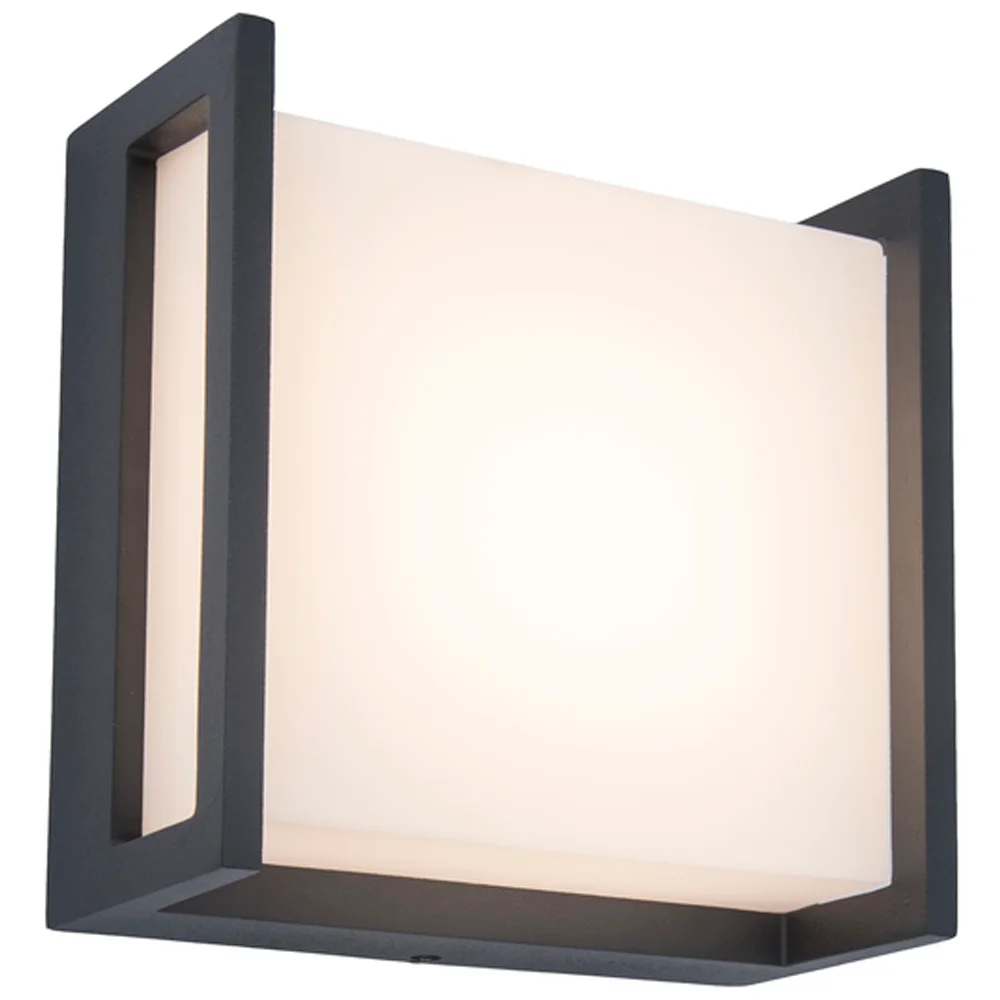 LUTEC ARCHITECTURAL QUBO VEGGHENGT LAMPE MØRK GRÅ v:6650860 LUTEC ARCHITECTURAL QUBO VEGGHENGT LAMPE MØRK GRÅ v:6650860