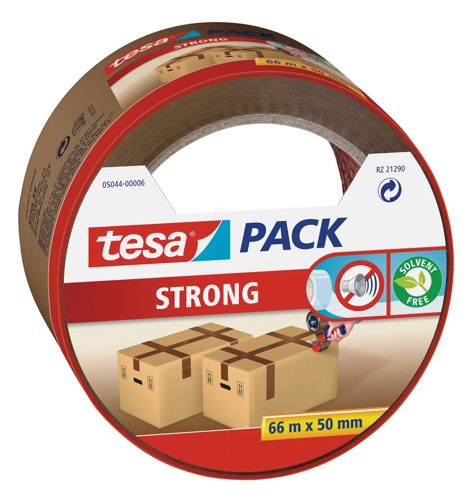 Pakketape Tesapack® Strong 66mx50mm Brun - Tesa v:3693959