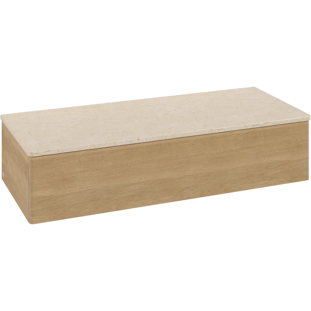 V&B ANTAO SIDESKAP 1 SKUFF GLATT 1200X268X500 EIK/CRÉME v:7204772