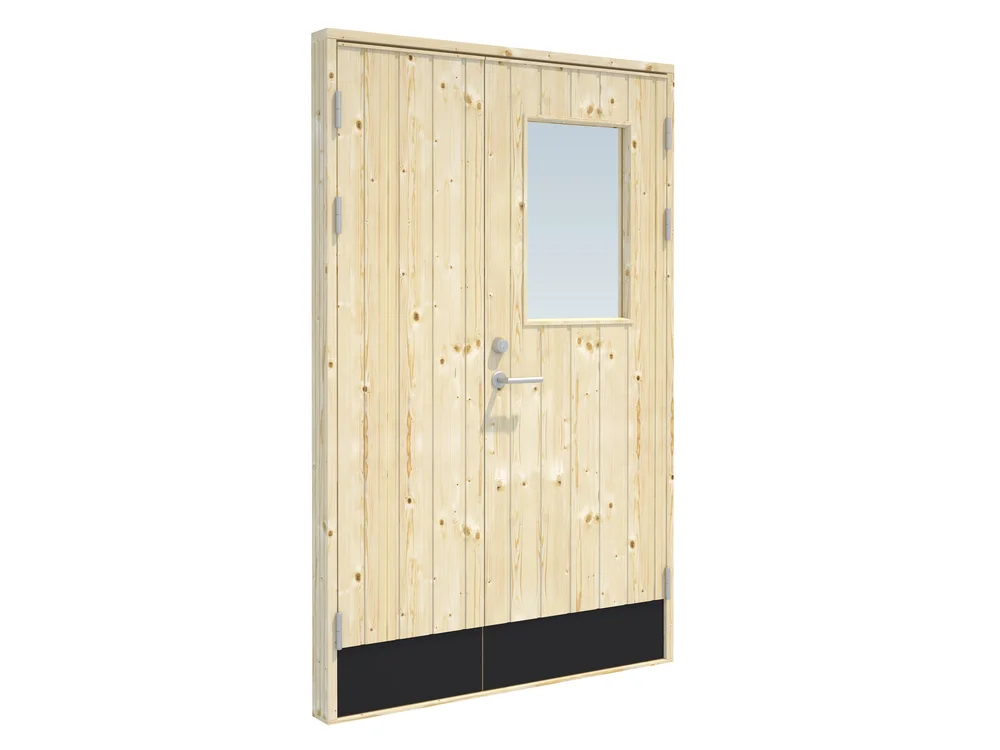 Boddør dobbel med vindu Palmako 130×200 v:4124862 Boddør dobbel med vindu Palmako 130×200 v:4124862