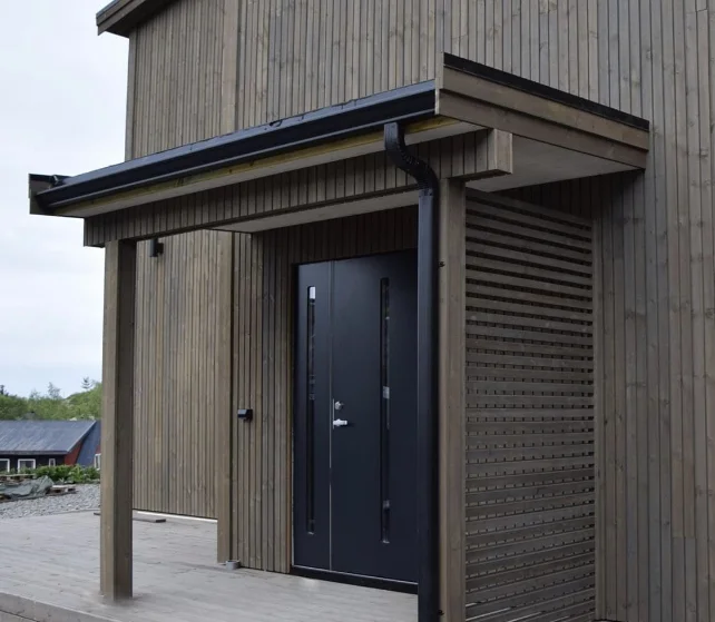 Ytterdør 100×200 Forus 05 hvit høyre v:7206338