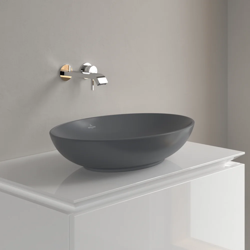 V&B LOOP & FRIENDS OVAL SERVANT C+ 56X38 U/OVERLØP GRAPHITE v:5676638