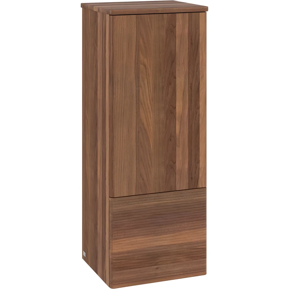 V&B ANTAO MIDDELS HØYSKAP 1 DØR RILLET 414X1039X356 VENSTRE VALNØTT/VALNØTT v:4907116