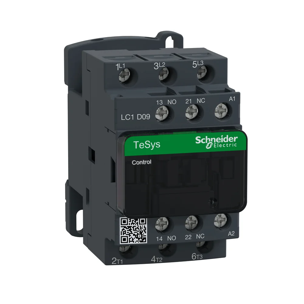 Schneider Electric Kontakter, TeSys D, 3-polig, AC3 9A, 24VAC spole v:1249550