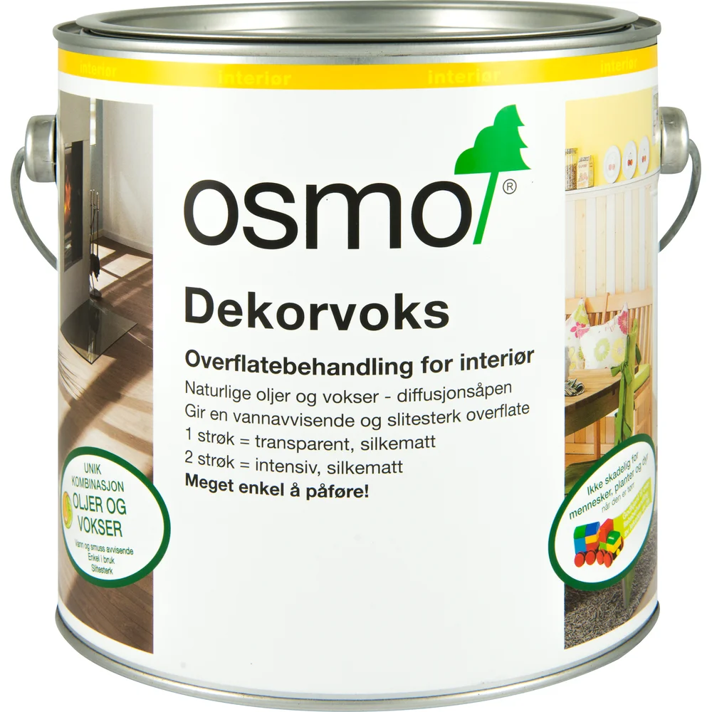OSMO DEKORVOKS INT 3186 2,5L SNØ MATT v:5230384 OSMO DEKORVOKS INT 3186 2,5L SNØ MATT v:5230384