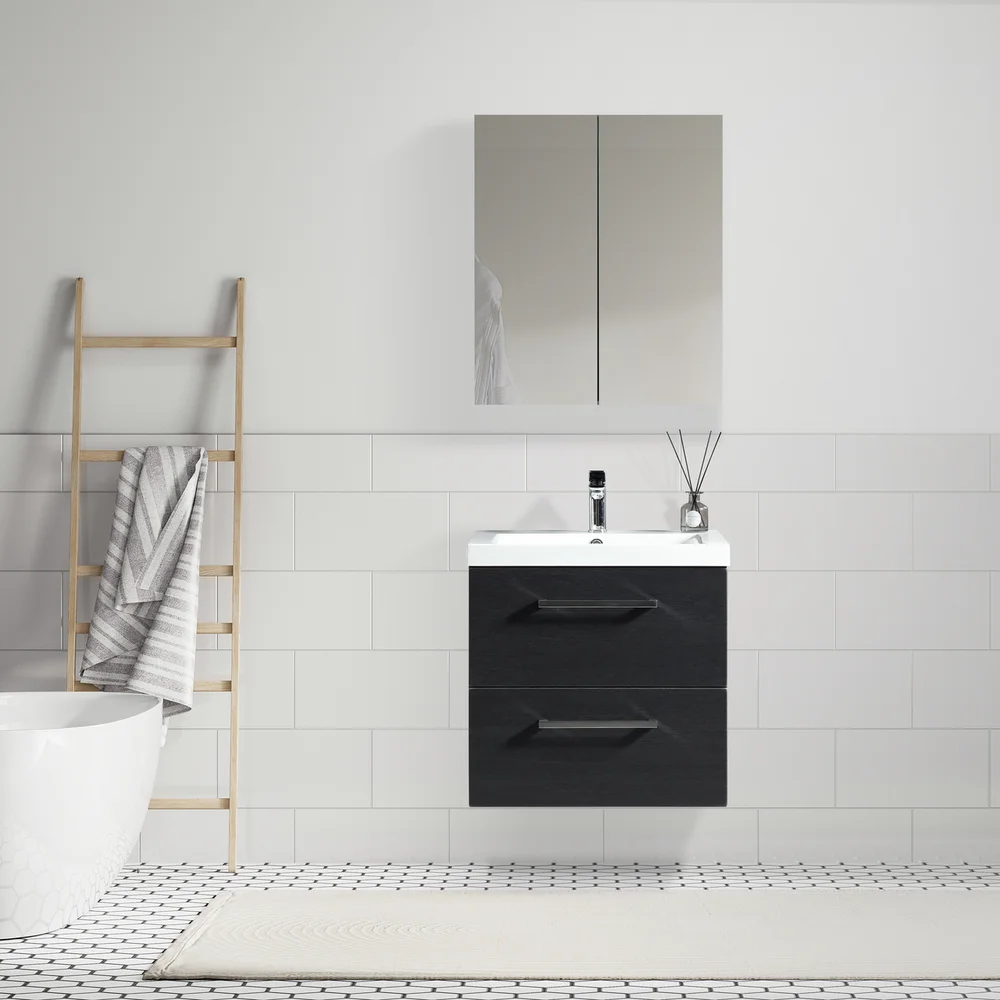 LIND LUXURY 60 SORT SPEILSKAP v:4580943
