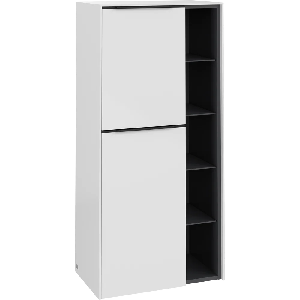 V&B SUBWAY 3.0 SIDESKAP 57X120 VENSTRE BRILLIANT WHITE HÅNDTAK I VOLCANO BLACK v:8725132 V&B SUBWAY 3.0 SIDESKAP 57X120 VENSTRE BRILLIANT WHITE HÅNDTAK I VOLCANO BLACK v:8725132