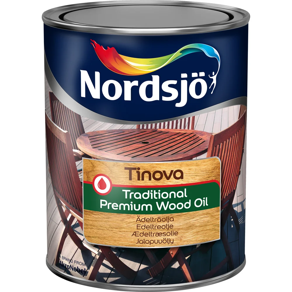 NORDSJØ TINOVA TRADITIONAL PREMIUM WOOD OIL 1L v:8183089 NORDSJØ TINOVA TRADITIONAL PREMIUM WOOD OIL 1L v:8183089