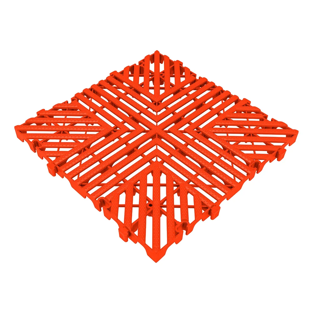 PELA Garasjegulv rød, 400 × 400 × 30 mm, 10 plater, 1,6 m² v:8921261