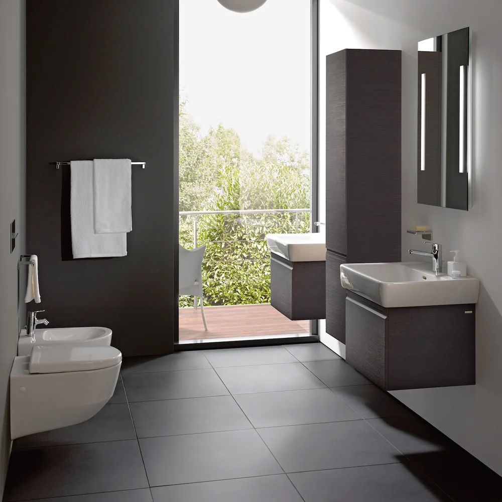 LAUFEN PRO SERVANTSKAP 52 CM 1 SKUFF & 1 INNVENDIG SKUFF WENGE v:1474000 LAUFEN PRO SERVANTSKAP 52 CM 1 SKUFF & 1 INNVENDIG SKUFF WENGE v:1474000
