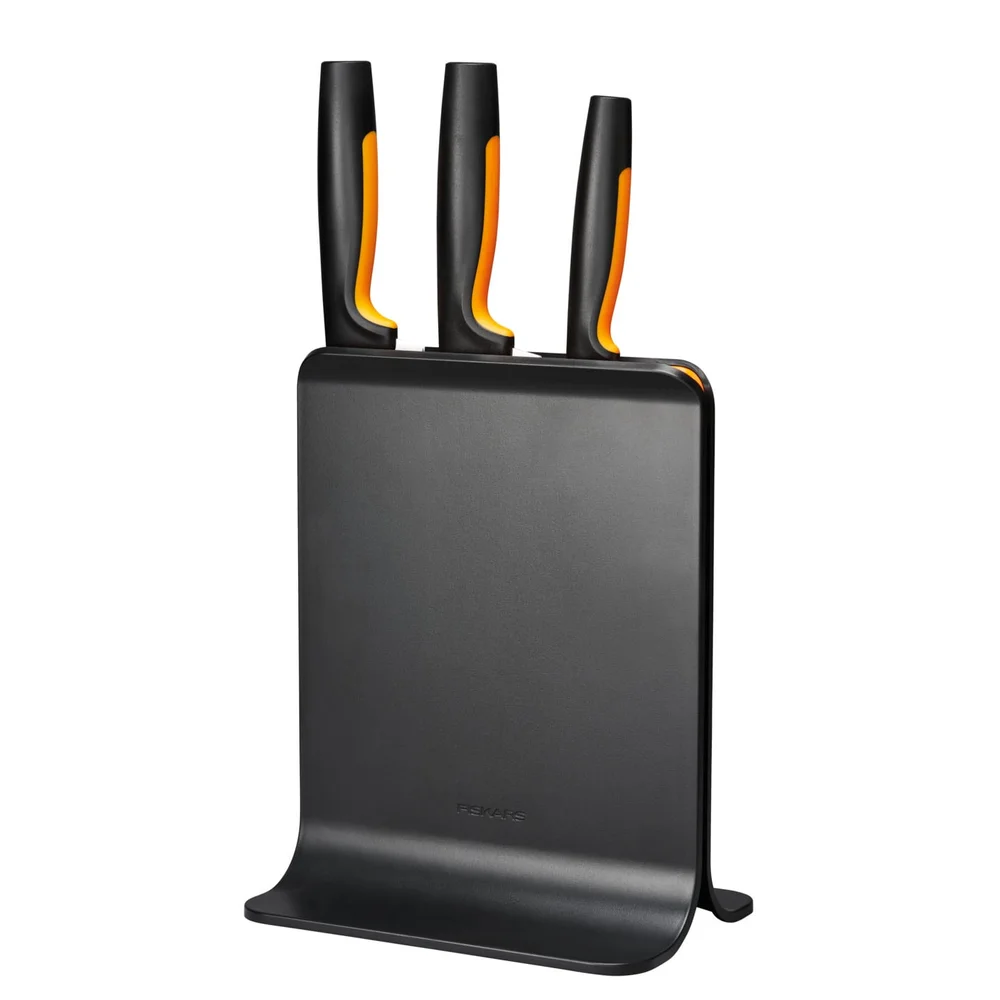 Fiskars Knivblokk med 3 kniver v:6820827 Fiskars Knivblokk med 3 kniver v:6820827