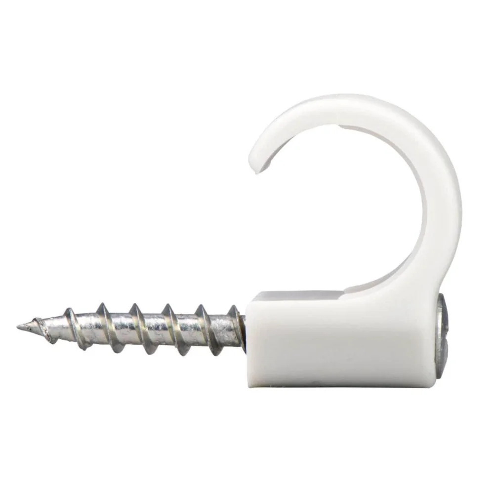 Schneider Electric Skruvklips TCS, 22-26 mm, hvit, 50-pakning. v:6328366