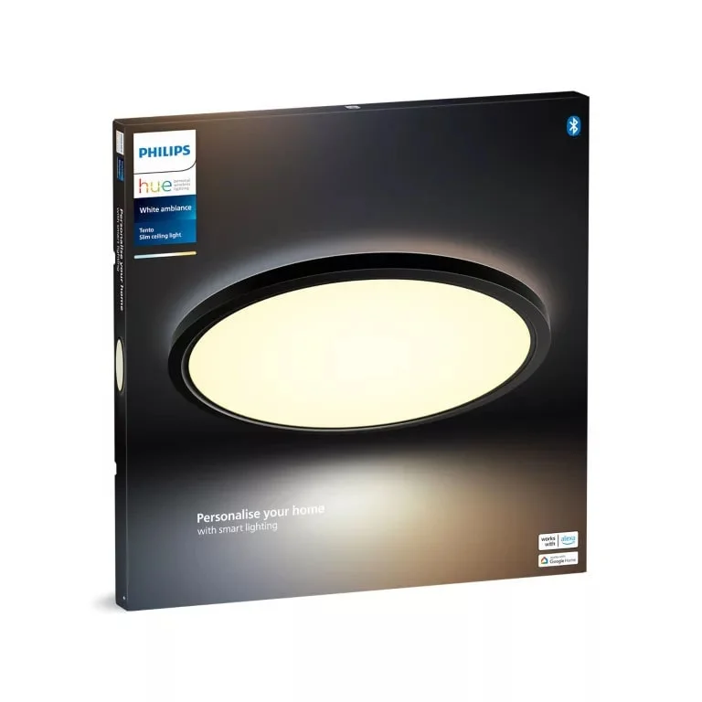 Philips Hue Takarmatur tento HUE, WA, rund, 55 cm, 25W, svart v:2168617 Philips Hue Takarmatur tento HUE, WA, rund, 55 cm, 25W, svart v:2168617