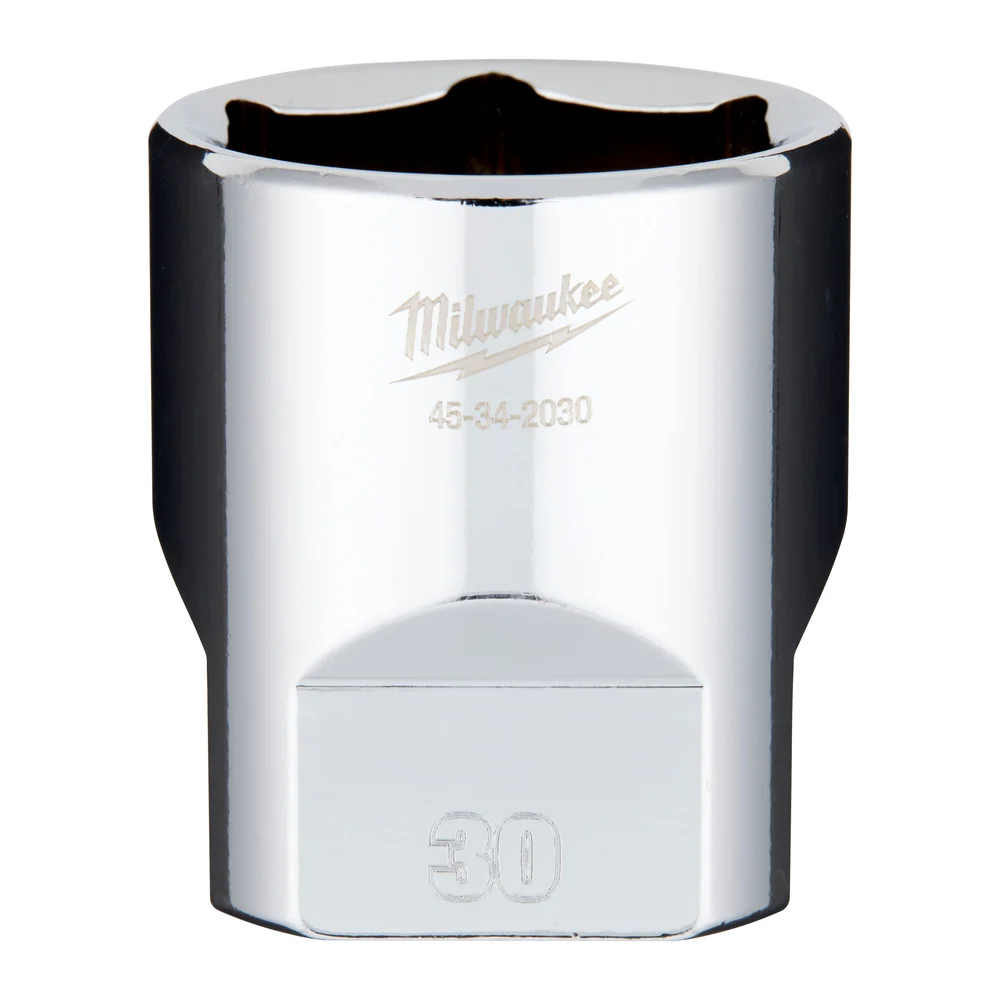 Milwaukee Sexkantshylse med fire flate sider, 1/2", 30 mm v:1276067 Milwaukee Sexkantshylse med fire flate sider, 1/2", 30 mm v:1276067