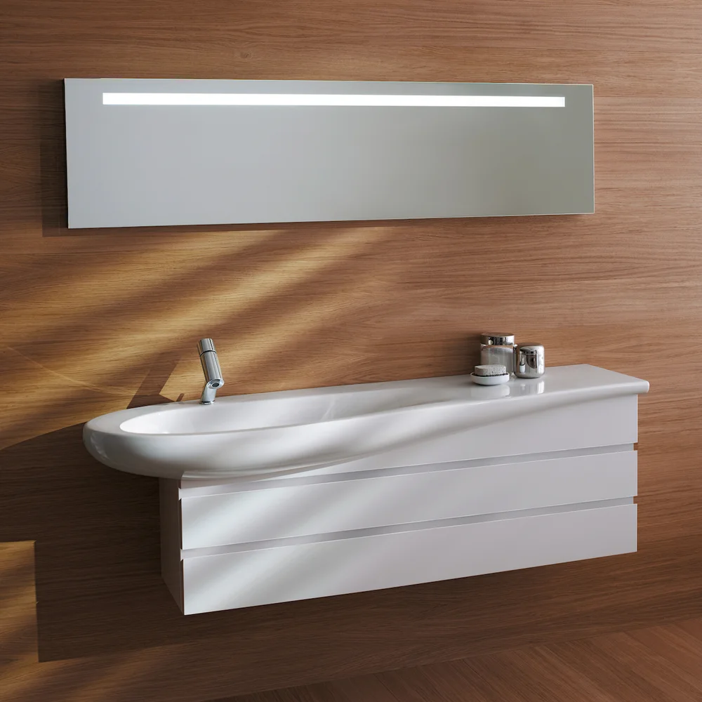 LAUFEN IL BAGNO ALESSI SERVANT 120X50 CM LCC HYLLE TIL HØYRE LCC HVIT v:3052794