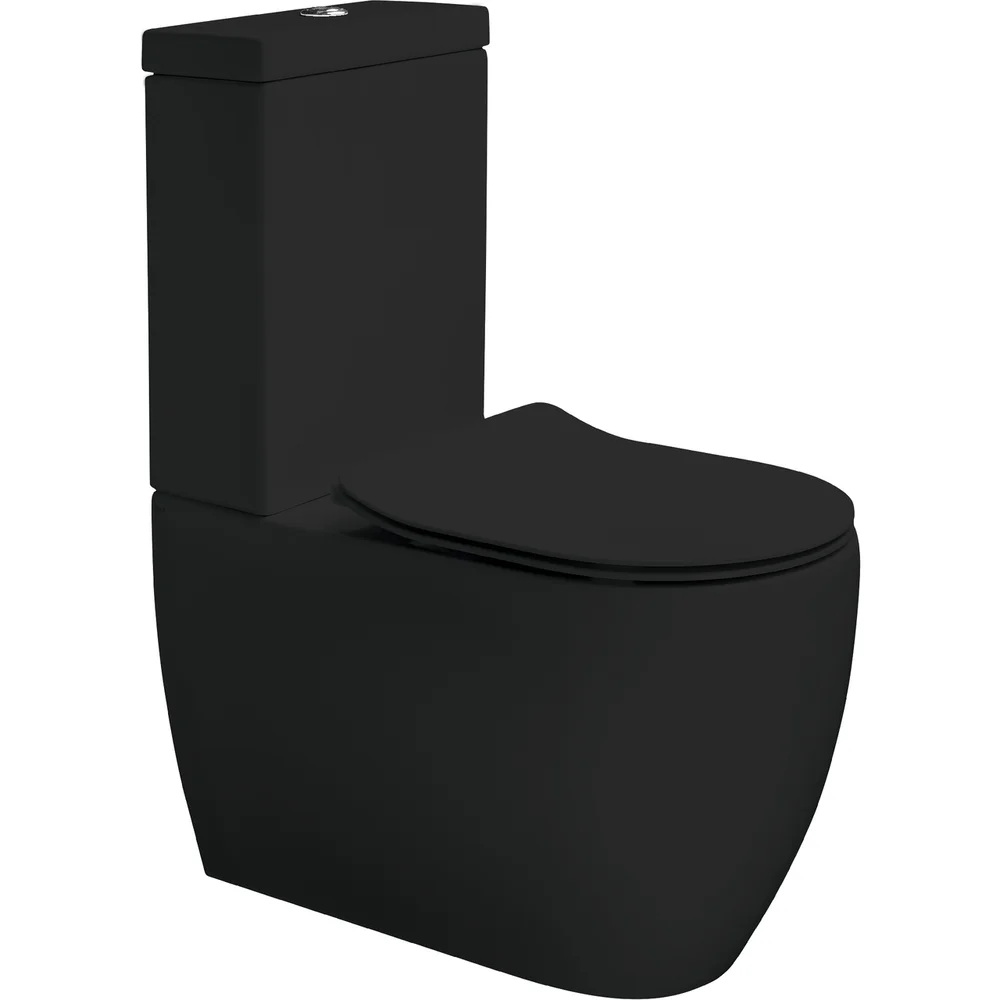 LAVABO GLOMP RIMLESS GULVSTÅENDE TOALETT M/SOFTCLOSE TOALETTSETE MATT SORT v:6259578 LAVABO GLOMP RIMLESS GULVSTÅENDE TOALETT M/SOFTCLOSE TOALETTSETE MATT SORT v:6259578