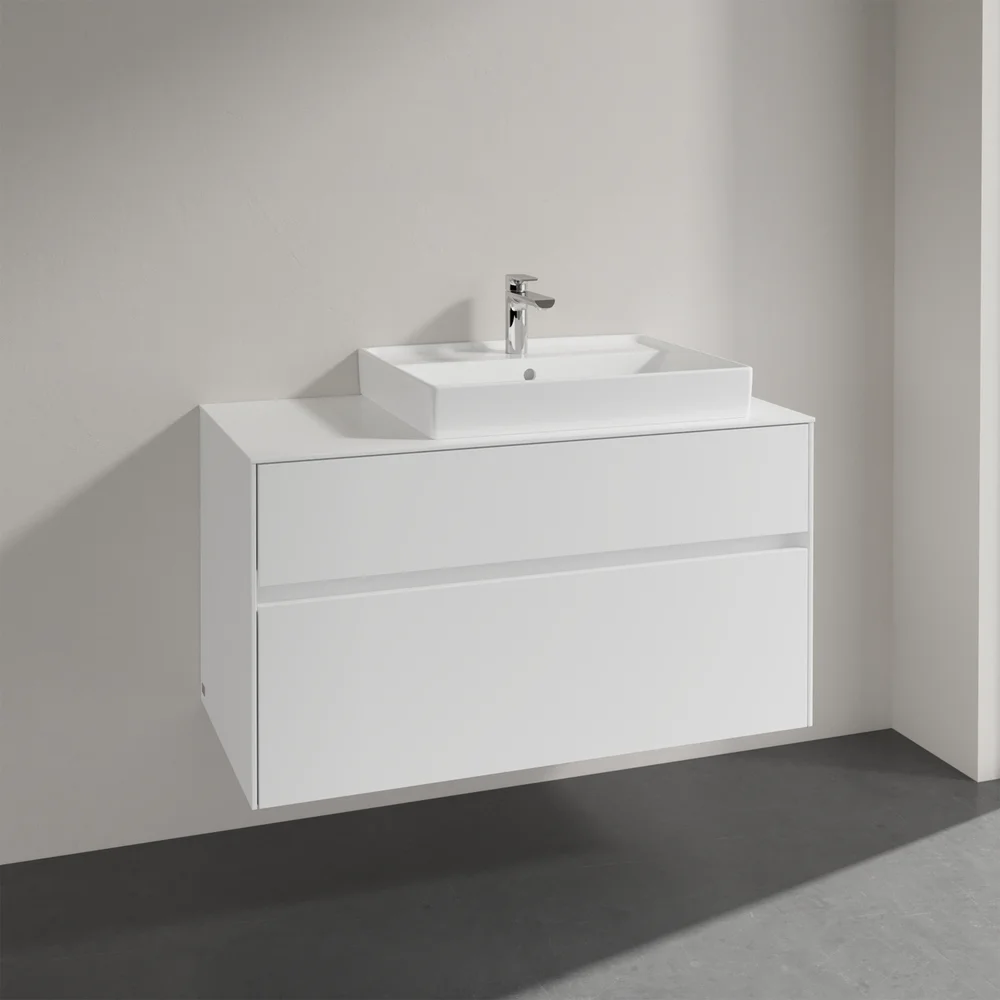 VILLEROY & BOCH COLLARO SERVANTSKAP 100 FOR SERVANT HØYRE 60 CM M/2 SKUFFER HVIT MATT v:6935254 VILLEROY & BOCH COLLARO SERVANTSKAP 100 FOR SERVANT HØYRE 60 CM M/2 SKUFFER HVIT MATT v:6935254