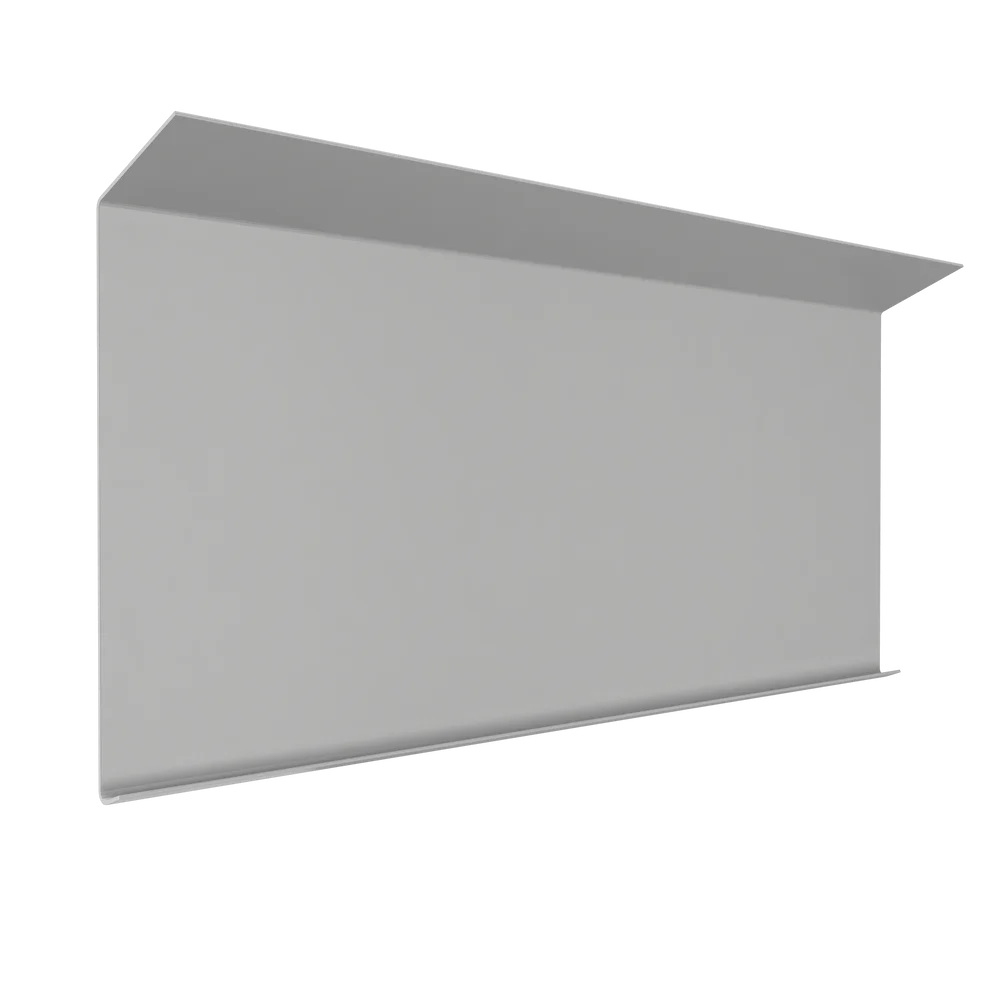 Bordtakbeslag til takrenne 0,6 mm 140 x 2500 mm 22° hvit v:3807932 Bordtakbeslag til takrenne 0,6 mm 140 x 2500 mm 22° hvit v:3807932