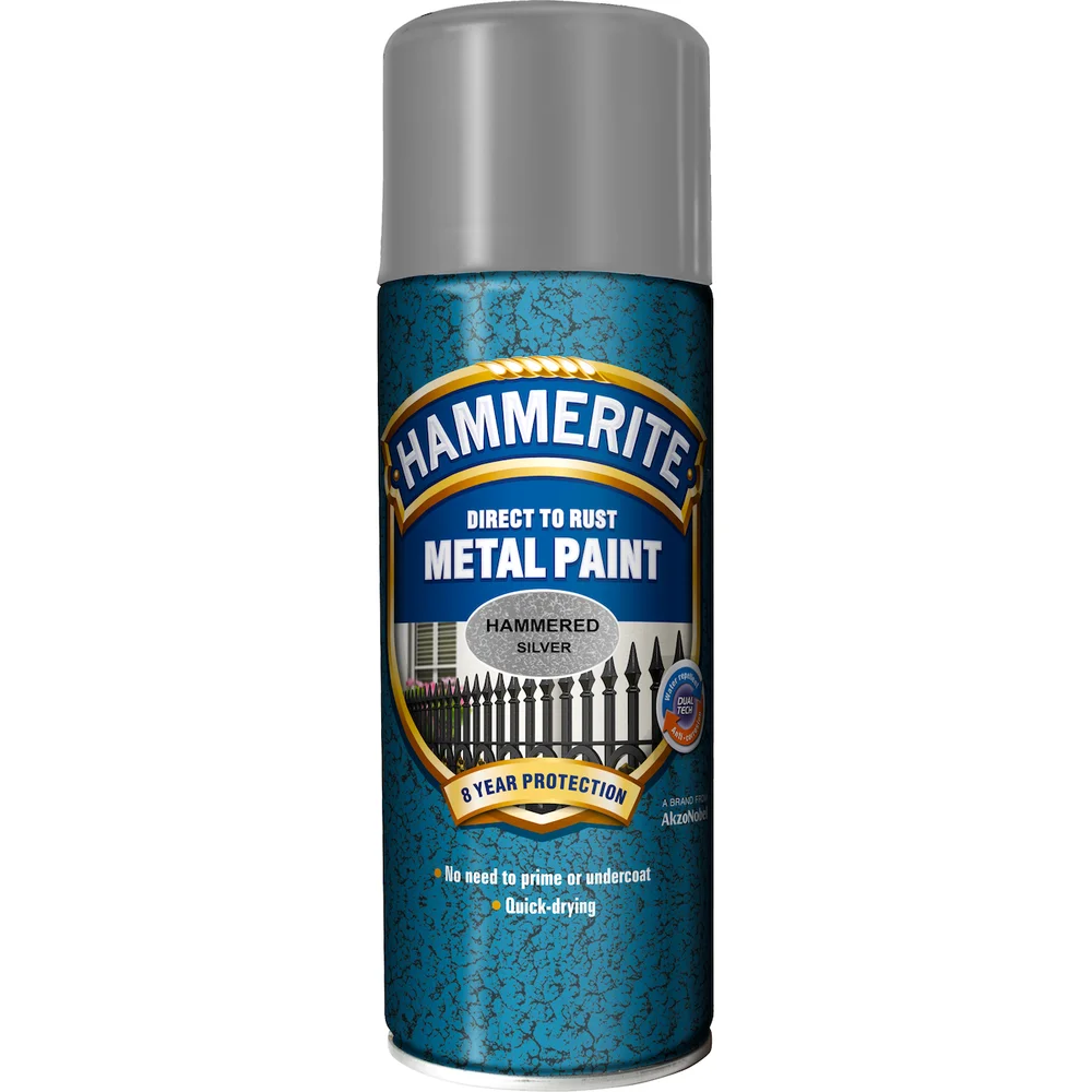 HAMMERITE HAMMER EFFECT SØLVGRÅ 0.4L v:5092985 HAMMERITE HAMMER EFFECT SØLVGRÅ 0.4L v:5092985