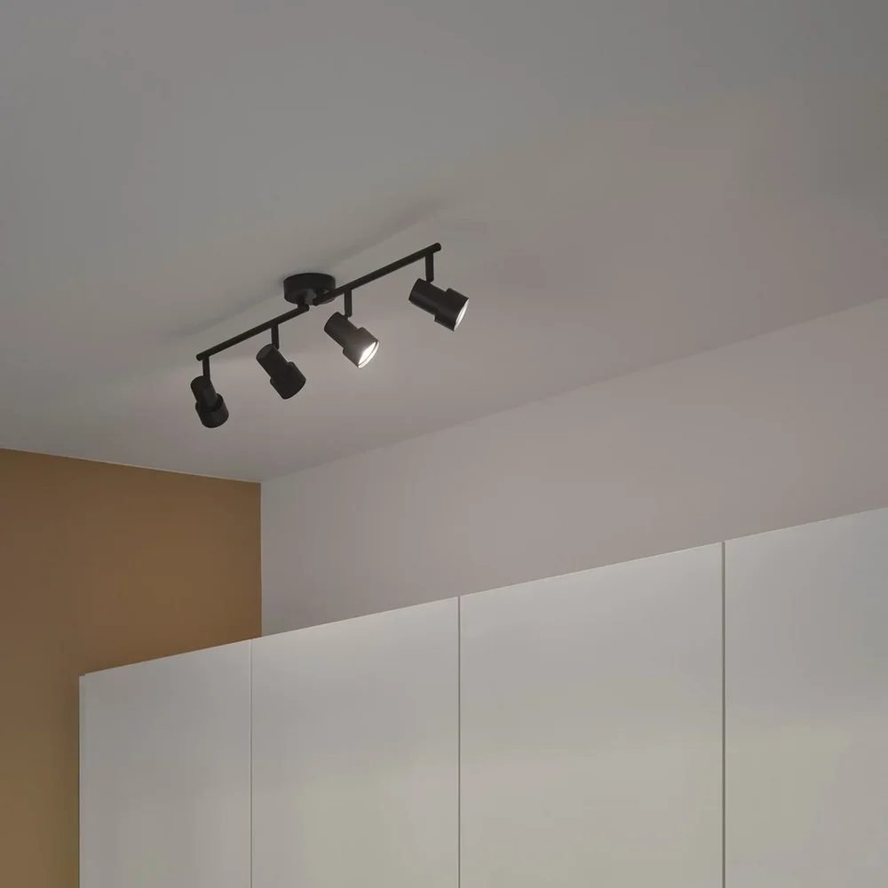 NORDLUX BOSTON 4-RAIL TAKLAMPE SORT v:2052253
