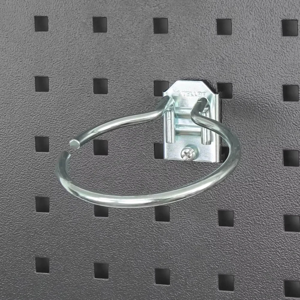 Tellbe Ringkrok til verktavle, 80 mm, 2-pakning. v:4136299 Tellbe Ringkrok til verktavle, 80 mm, 2-pakning. v:4136299