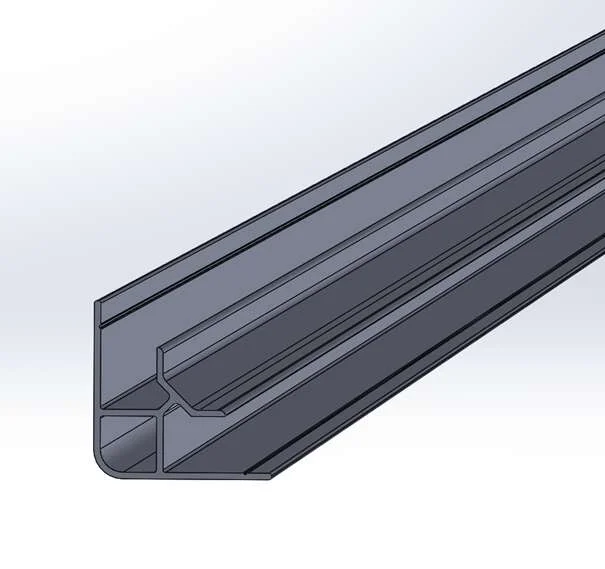 Smartpanel Wetwall innvendig hjørnelist alu fast v:8651215