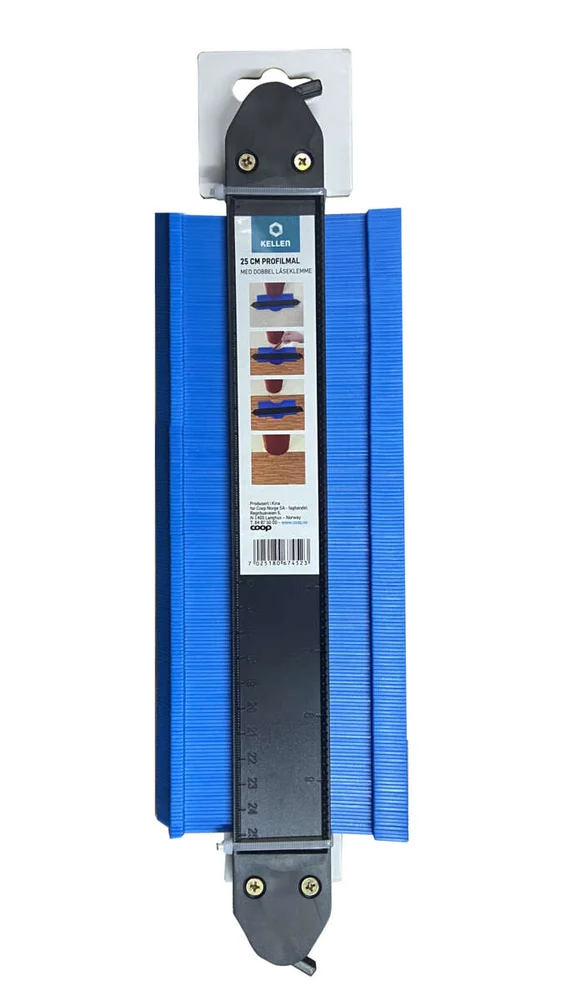 Kellen 25 cm profilmal m/dobbel låseklemme v:9214127