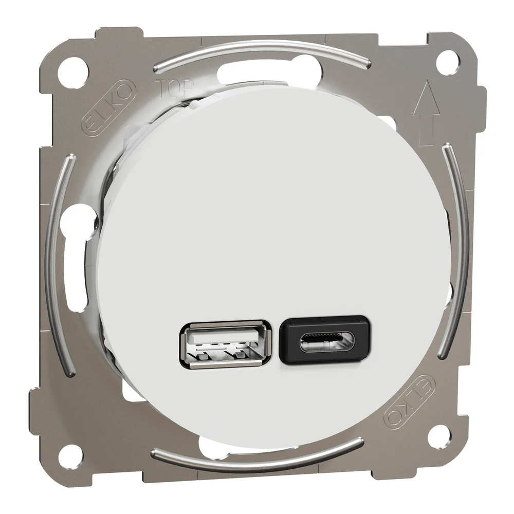 ELKO ONE USB PD A+C LADER RENHVIT v:6836440