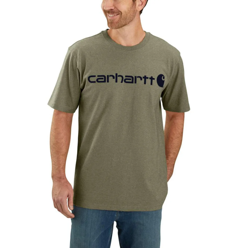 Carhartt T-skjorte Logo, olivgrønn v:4128370