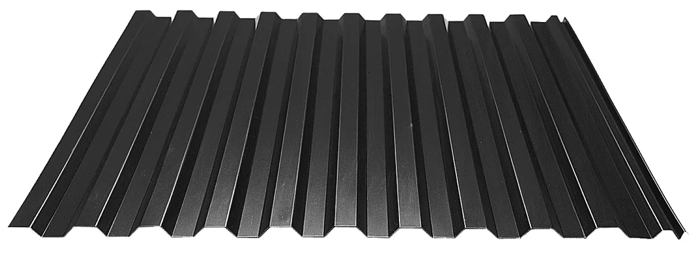 Takplate 20-profil lakkert 0,50 mm 1,05 x 4,5 meter svart v:9988699 Takplate 20-profil lakkert 0,50 mm 1,05 x 4,5 meter svart v:9988699