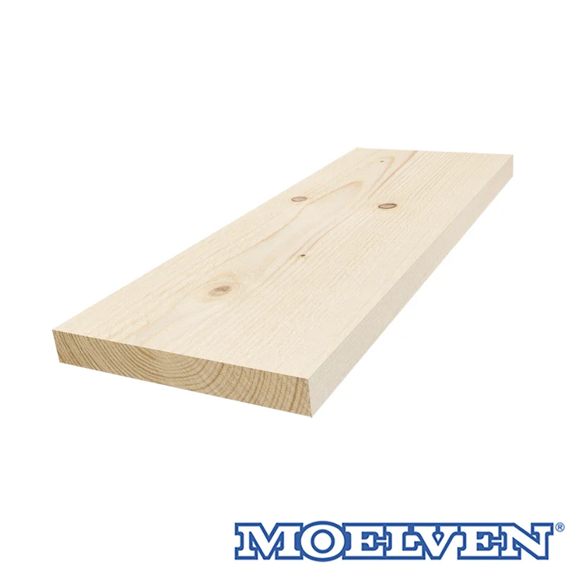 Kledning rektangulær ubehandlet 22x148 mm gran klasse 1 v:9477809