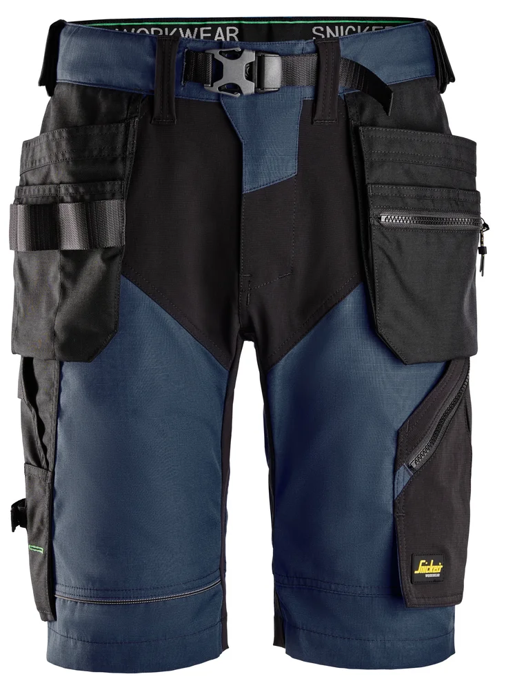 Håndverkshorts 6904 FLexiWork+ Mørkblå/sort str 50 v:2843994