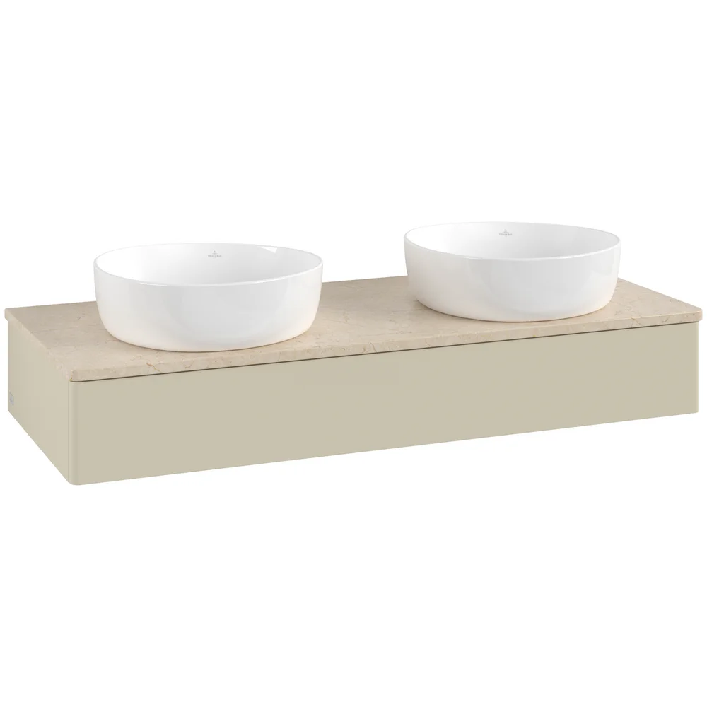 V&B ANTAO SERVANTSKAP 1 SKUFF GLATT 1200X190X500 FOR 2 SERV. U/KRANHULL SILKEGRÅ/CRÉME v:3261341 V&B ANTAO SERVANTSKAP 1 SKUFF GLATT 1200X190X500 FOR 2 SERV. U/KRANHULL SILKEGRÅ/CRÉME v:3261341
