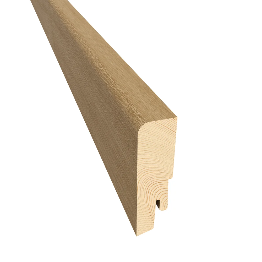 Gulvlist finèrt 16x60 mm eik matt v:1878311