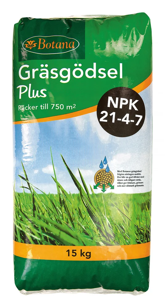 Botana Gressgjødsel Pluss, 15 kg v:9276236